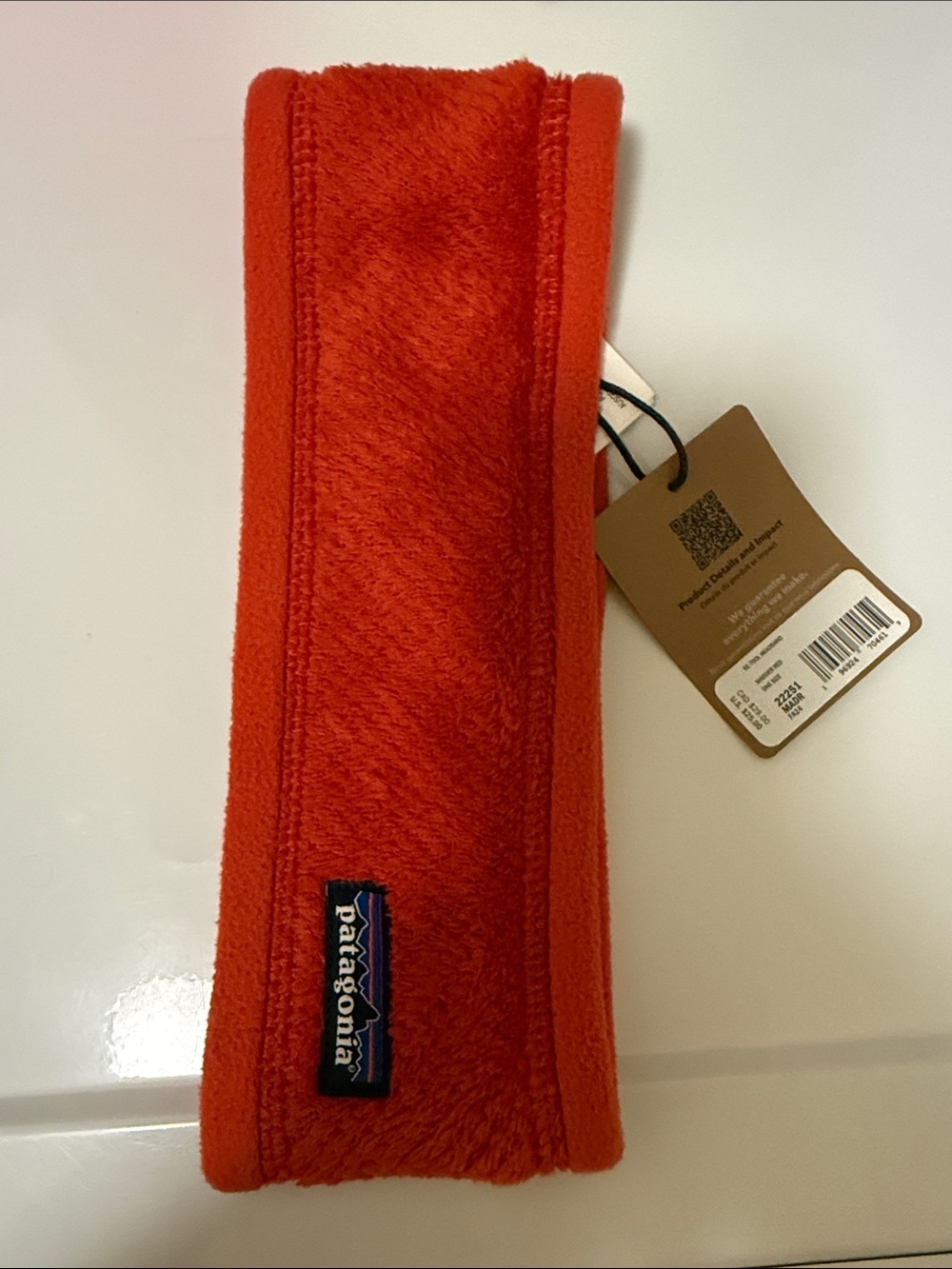 Patagonia women’s Orange Fleece Ear Warmer Headband